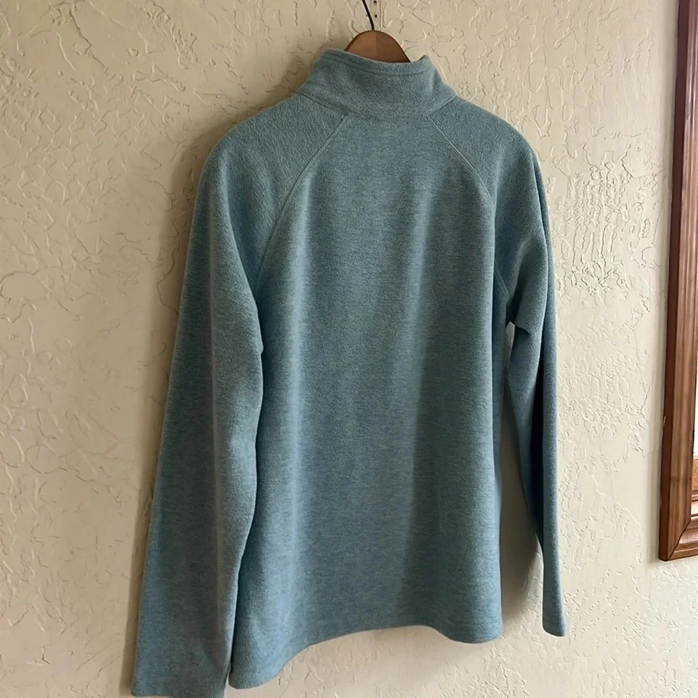 Eddie Bauer Light Teal Half-Zip Pullover Sweatshirt - Picture 7 of 10